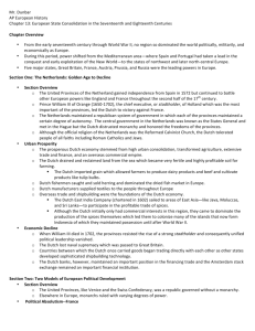 Mr. Dunbar AP European History Chapter 13: European State