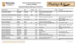 American furniture company catalogues