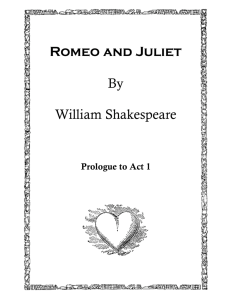 Romeo and Juliet By William Shakespeare