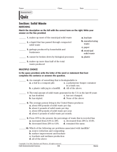 Section: Solid Waste