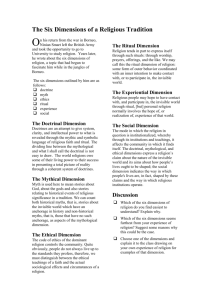 The Six Dimensions of a Religious Tradition