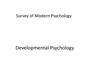 Developmental Psychology