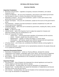 US History EOC Review Packet Answer Key