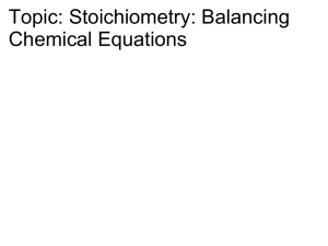 Stoichiometry