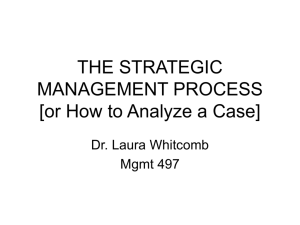 strategic analysis - Cal State LA