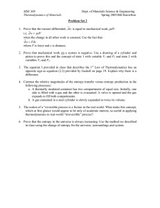 MSE 308 Thermodynamics of Materials Dept. of Materials Science &amp; Engineering