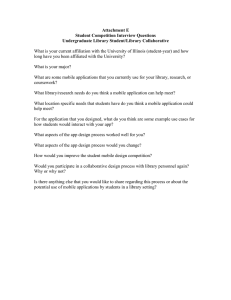 Attachment E Student Competition Interview Questions Undergraduate Library Student/Library Collaborative