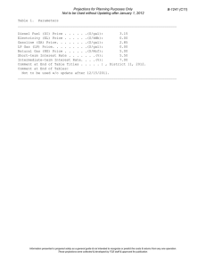 Projections for Planning Purposes Only B-1241 (C11)