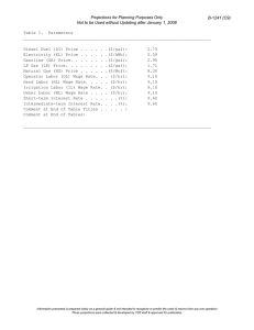 Projections for Planning Purposes Only B-1241 (C9)