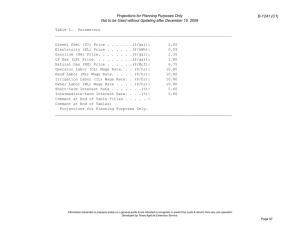 Projections for Planning Purposes Only B-1241 (C1)