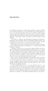 It is dicult to estimate the relative impact of Erd}os'... areas of mathematics. But it is a fact that Erd}os...