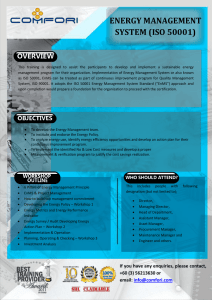 ENERGY MANAGEMENT SYSTEM (ISO 50001)