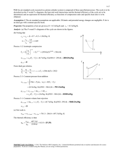 P determined; and an expression for thermal efficiency as functions of... 9-24