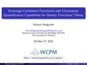 Exchange-Correlation Functional with Uncertainty Quantification Capabilities for Density Functional Theory