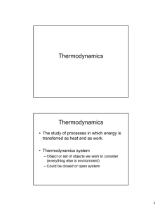 Thermodynamics