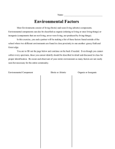 Environmental Factors