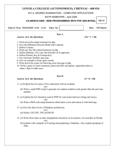 LOYOLA COLLEGE (AUTONOMOUS), CHENNAI – 600 034