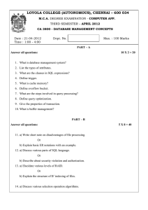 LOYOLA COLLEGE (AUTONOMOUS), CHENNAI – 600 034