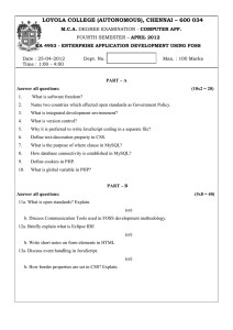 LOYOLA COLLEGE (AUTONOMOUS), CHENNAI – 600 034