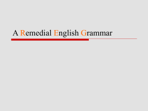 A emedial nglish rammar