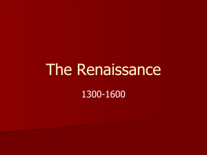 The Renaissance 1300-1600