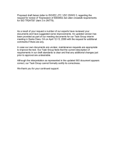 Proposed draft liaison letter to ISO/IEC JTC 1/SC 25/WG 3,... request for review of “Expression of IEEE802.3an alien crosstalk requirements