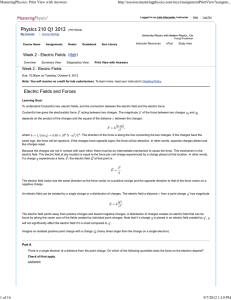 MasteringPhysics: Print View with Answers