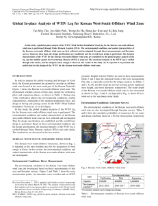 Global In-place Analysis of WTIV Leg for Korean West-South