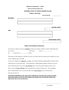 (Effective September 1, 2016) (Form) Practice Note 41A SUPREME