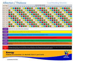 Alberton – Load shedding