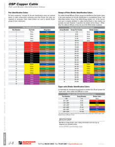 Pair and Binder Identification Colors