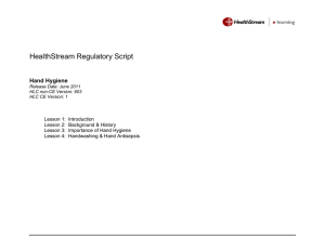 Hand Hygiene - HealthStream