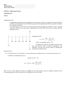 Capitalized Cost Gradient-1