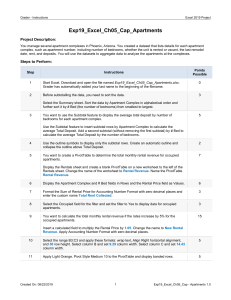 Exp19 Excel Ch05 Cap Apartments Instructions