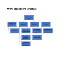 Work Breakdown Structure