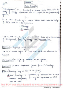 25. THERMODYNAMICS FULL NOTES