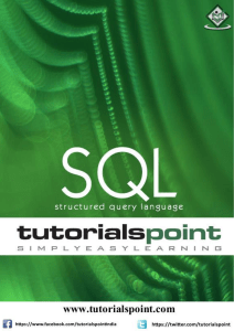 sql tutorial