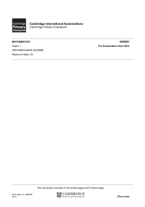 Primary-Checkpoint-Math-0845-Specimen-2014-Paper-1-MS