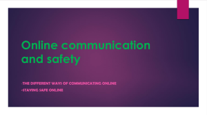 ICT ONLINE SAFETY -