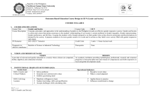 SYLLABUS-FOR-GE9-GENDER AND SOCIETY-BAT