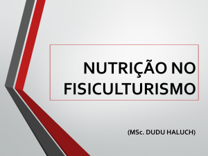 Nutrição no fisiculturismo