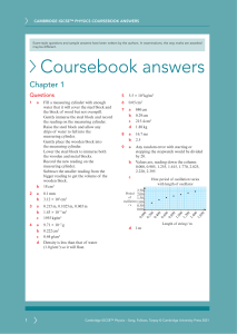 igcse Physics 3ed tr coursebook answers