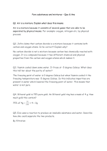 Pure substances and mixtures Q&A KS3