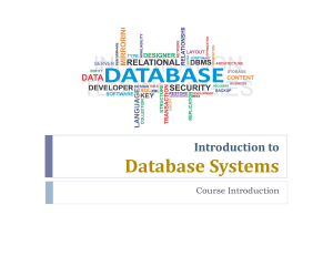 Introduction To Database Systems