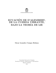 Ecuacion de D´Alembert