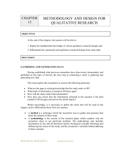 PR1-Chapter 13 Methodology and Design