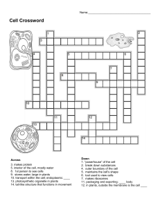 Cell Crossword