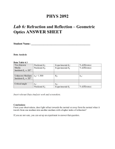 PHYS 2092 Lab 6 Answer Sheet