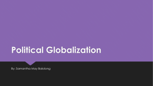 Political Globalization