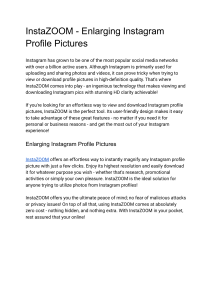 InstaZOOM - Enlarging Instagram Profile Pictures